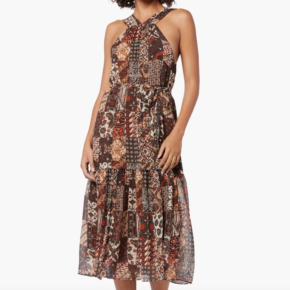 Halter Neck Silk Midi Dress From Joie